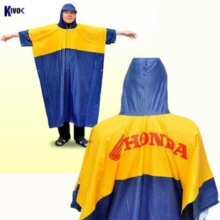 Áo mưa Honda cánh dơi 1 đầu nhiều màu sắc - Áo mưa che chắn tốt, bền dai đi xe máy, mô tô, xe đạp
