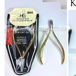 Kềm Cắt Da HG Vàng Bán Nguyệt Inox Không Gỉ Mũi Sắc Bén - Dụng Cụ Chăm Sóc Móng Tay Chân Chuyên Nghiệp