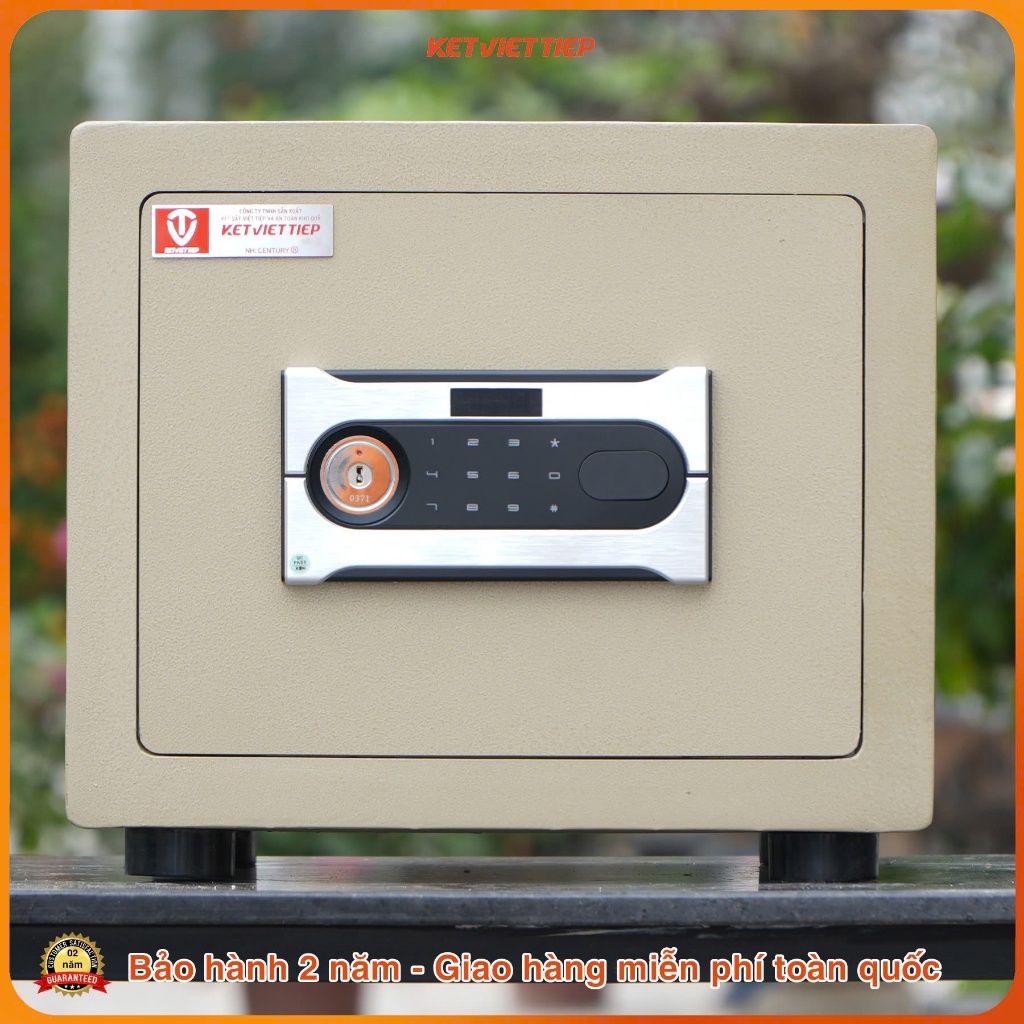 Két sắt mini chống cháy Việt Tiệp KVTSC38DT thép đúc, Kết nối điện thoại thông minh