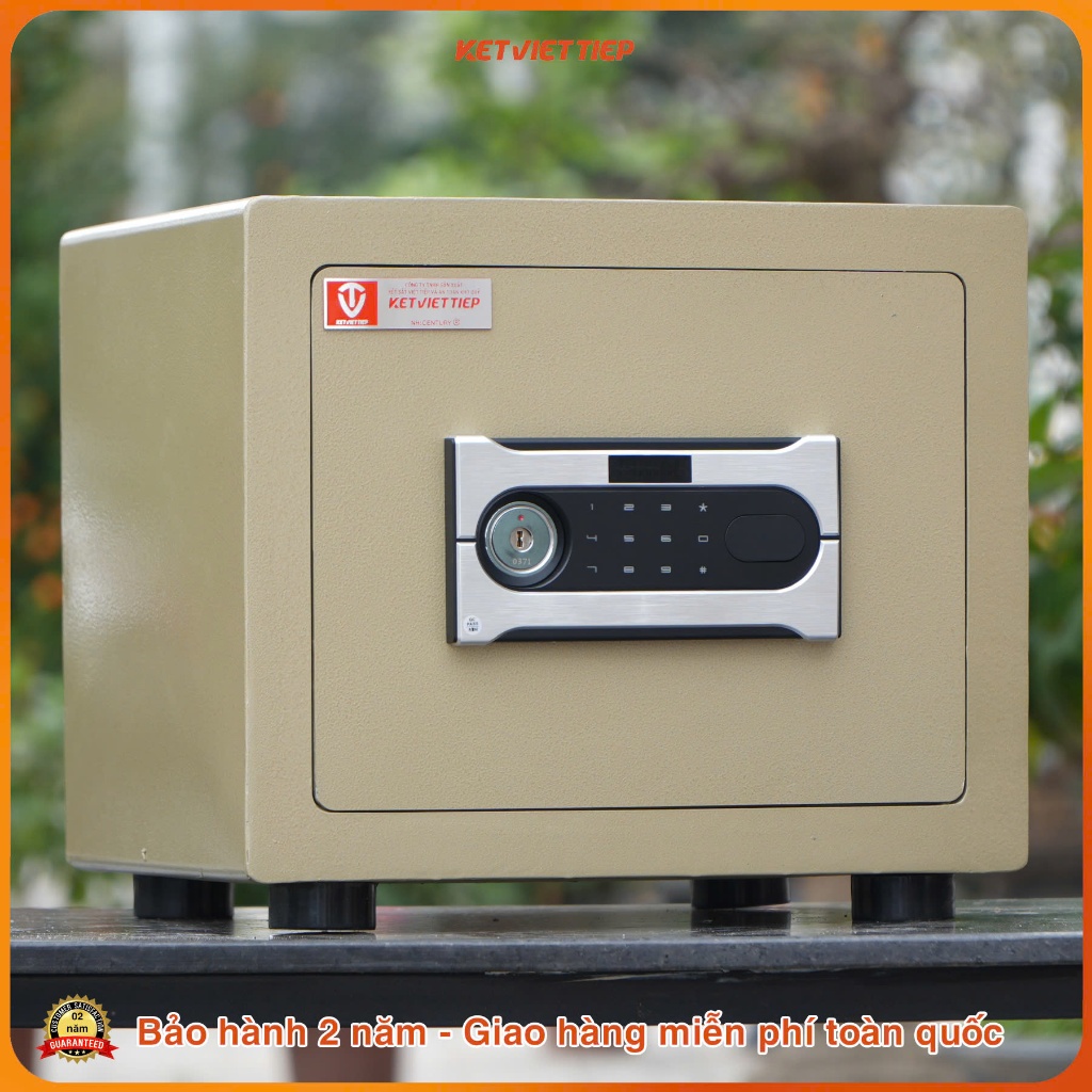 Két sắt mini chống cháy Việt Tiệp KVTSC38DT thép đúc, Kết nối điện thoại thông minh