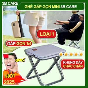 Ghế gấp gọn dã ngoại 3B Care G37 chịu trọng tải 100kg khung thép Carbon chống rỉ, ghế camping gấp gọn chỉ bằng chiếc ví