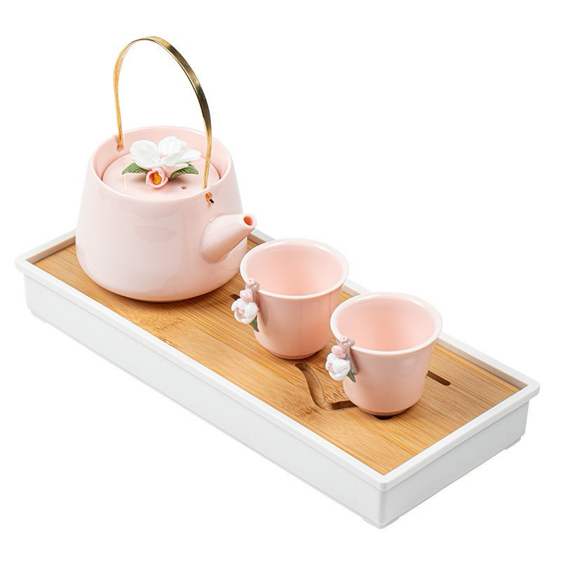 Set ấm trà kèm chén, khay đựng