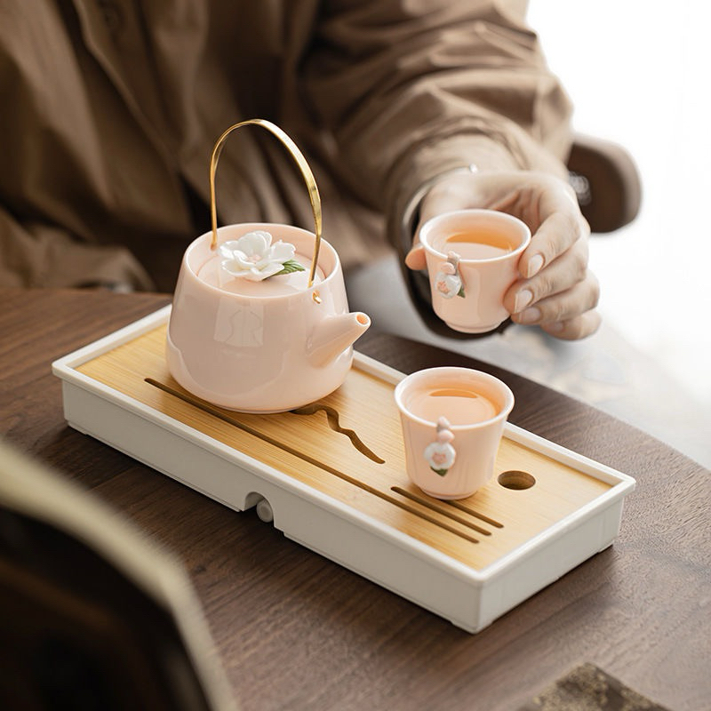 Set ấm trà kèm chén, khay đựng