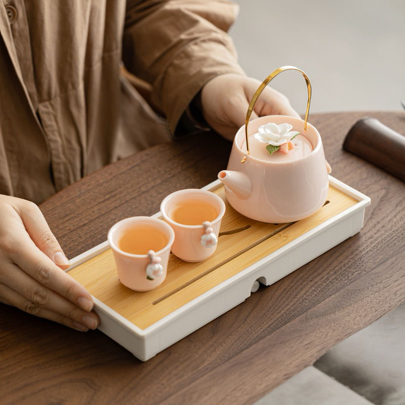 Set ấm trà kèm chén, khay đựng