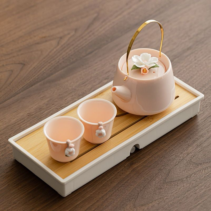 Set ấm trà kèm chén, khay đựng