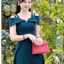 Đầm COTTON Lạnh Xòe Đính Đá 2 Bên Dây Viền Giữa Thanh Lịch Nữ Tính