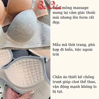 [TĂNG SIZE] Áo lót Nữ A 258 đệm mỏng massage nâng ngực chống xệ ôm vòng ngực tròn đẹp tự nhiên BC CHIC