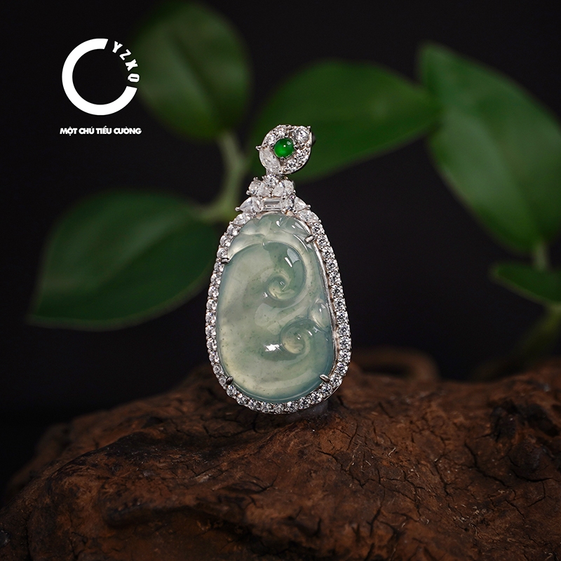 Mặt Dây Chuyền Như Ý Ngọc Phỉ Thúy Guatemala YZXQ - Mã D56A