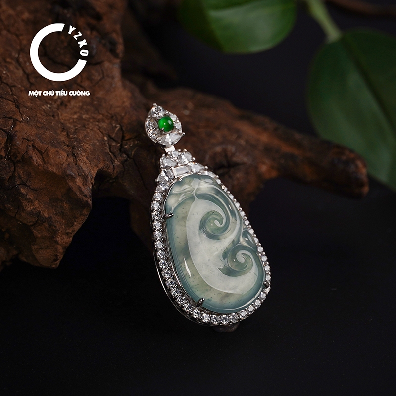 Mặt Dây Chuyền Như Ý Ngọc Phỉ Thúy Guatemala YZXQ - Mã D56A