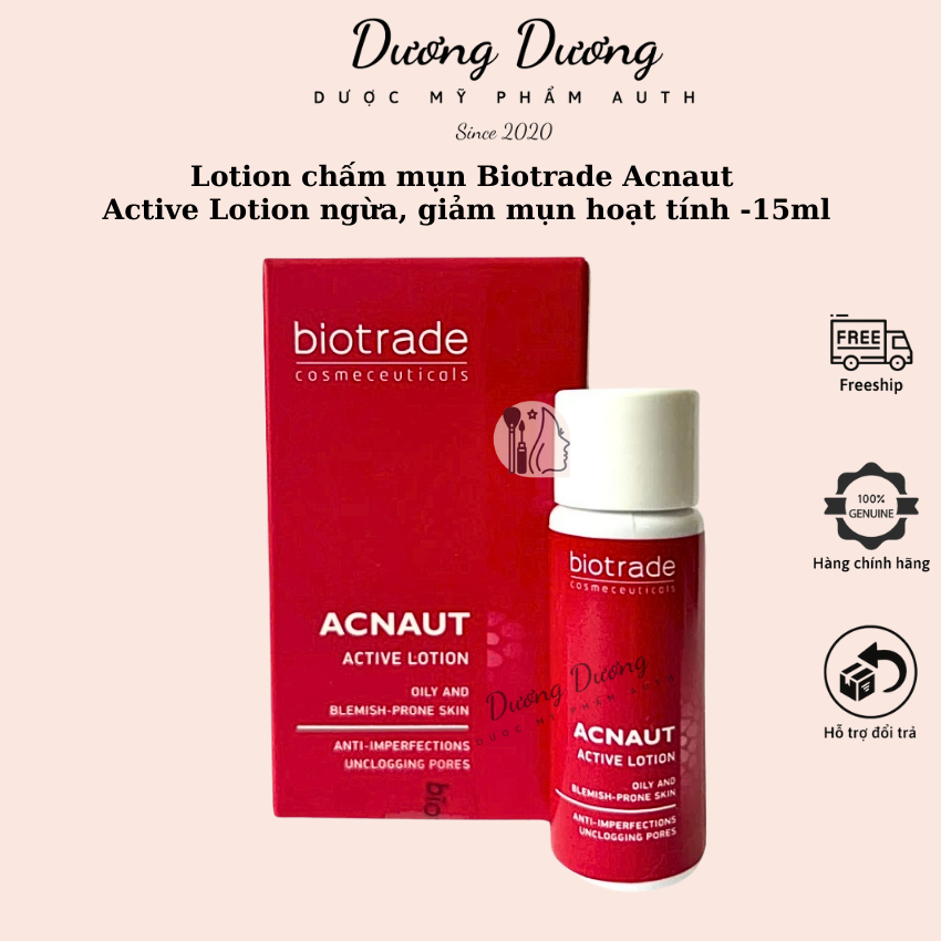 Lotion chấm mụn Biotrade Acnaut Active Lotion dung dịch ngừa, giảm