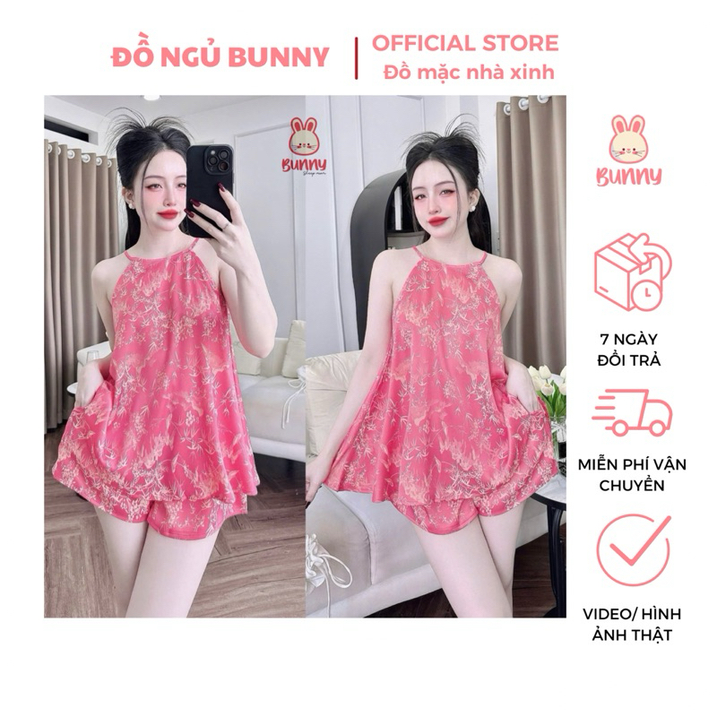 Bộ Ngủ Mặc Nhà _Bộ Dây Yếm _M (40_58kg)_DA138