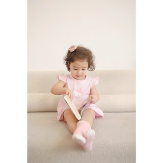 M&B (6M-3Y) Bộ quần áo lửng cánh tiên 100% cotton thoáng mát, hoạ tiết đáng yêu dành cho bé gái từ 7kg4 đến 15kg