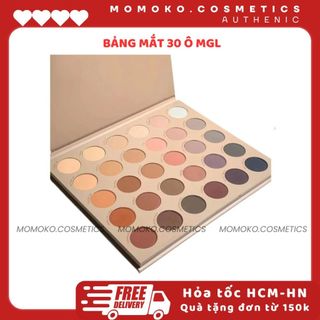 Bảng phấn mắt 30 màu MGL tone màu dễ sử dụng, phấn lì mịn có nhũ lâu trôi MGL 30-color matte eyeshadow palette