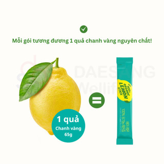Nước ép chanh vàng Organic 100% Hey Lemon Daesang Wellife Hàn Quốc 20mlx14 gói