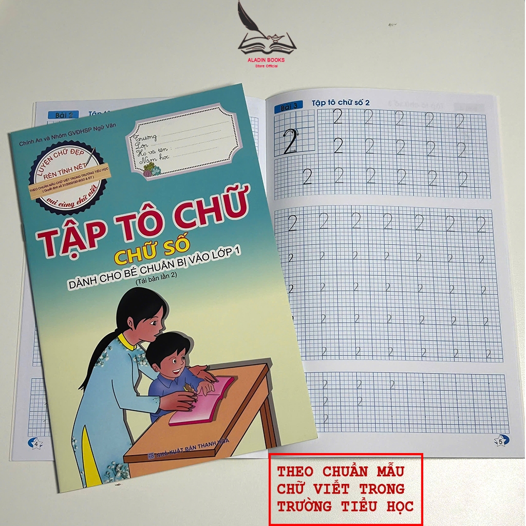 Sách Bộ 6 Quyển Tập Tô Chữ Chuẩn Bộ GD Luyện Viết Cho Bé Chuẩn Bị Vào Lớp 1 Chữ Số Ghép Vần Viết Hoa