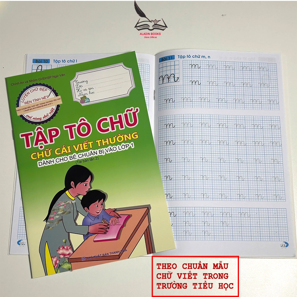 Sách Bộ 6 Quyển Tập Tô Chữ Chuẩn Bộ GD Luyện Viết Cho Bé Chuẩn Bị Vào Lớp 1 Chữ Số Ghép Vần Viết Hoa