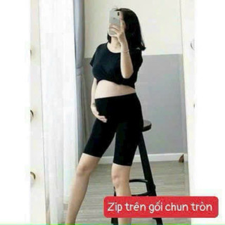 TỔNG HỢP CÁC MẪU QUẦN BẦU ZIP BỤNG TRÒN CÓ CHUN CHỈNH - Đùi - Ngố - Lỡ - Dài
