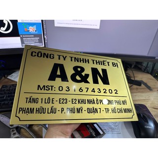 Bảng công ty, bảng hộ kinh doanh, bảng số nhà  theo yêu cầu