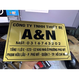 Bảng công ty, bảng hộ kinh doanh, bảng số nhà  theo yêu cầu