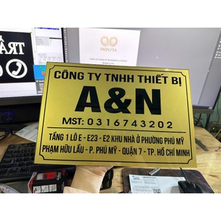 Bảng công ty, bảng hộ kinh doanh, bảng số nhà  theo yêu cầu