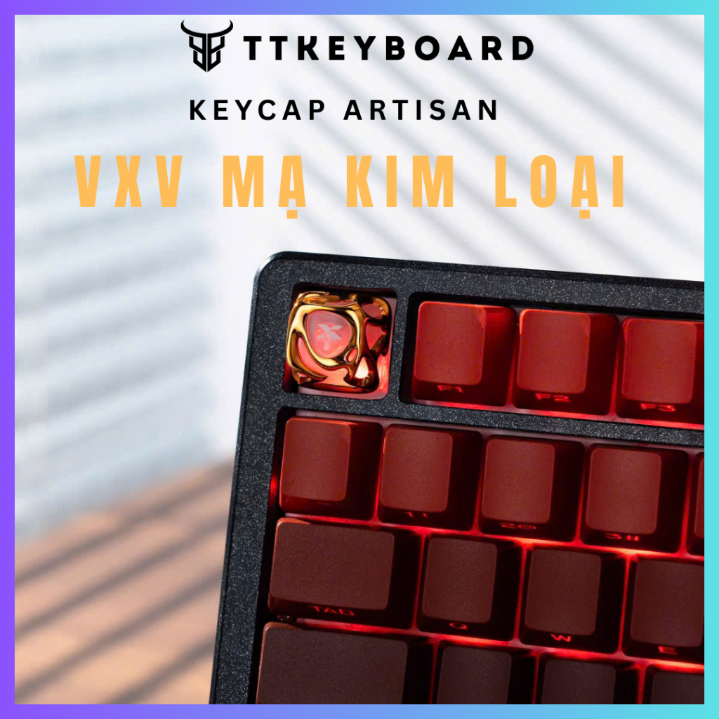 [HỎA TỐC] KEYCAP ARTISAN MẠ KIM LOẠI VXV| XUYÊN LED CÁ TÍNH | CHÍNH ...