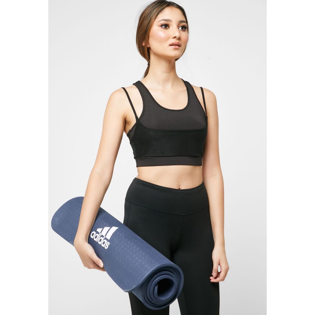 Thảm Tập Yoga, Fitness Chính Hãng ADIDAS ADYG-10100 - Thảm Tập Tăng Độ Bám Tay, Dày 8mm Độ Êm Cao