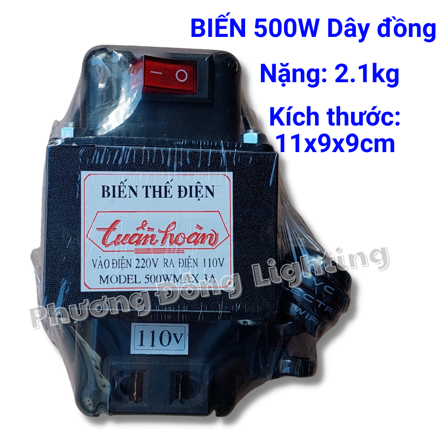 Biến áp chuyển điện 220V sang 110V 180W - 200W - 300W - 500W