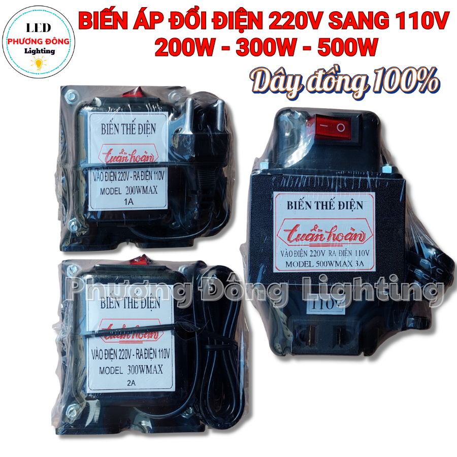 Biến áp chuyển điện 220V sang 110V 180W - 200W - 300W - 500W