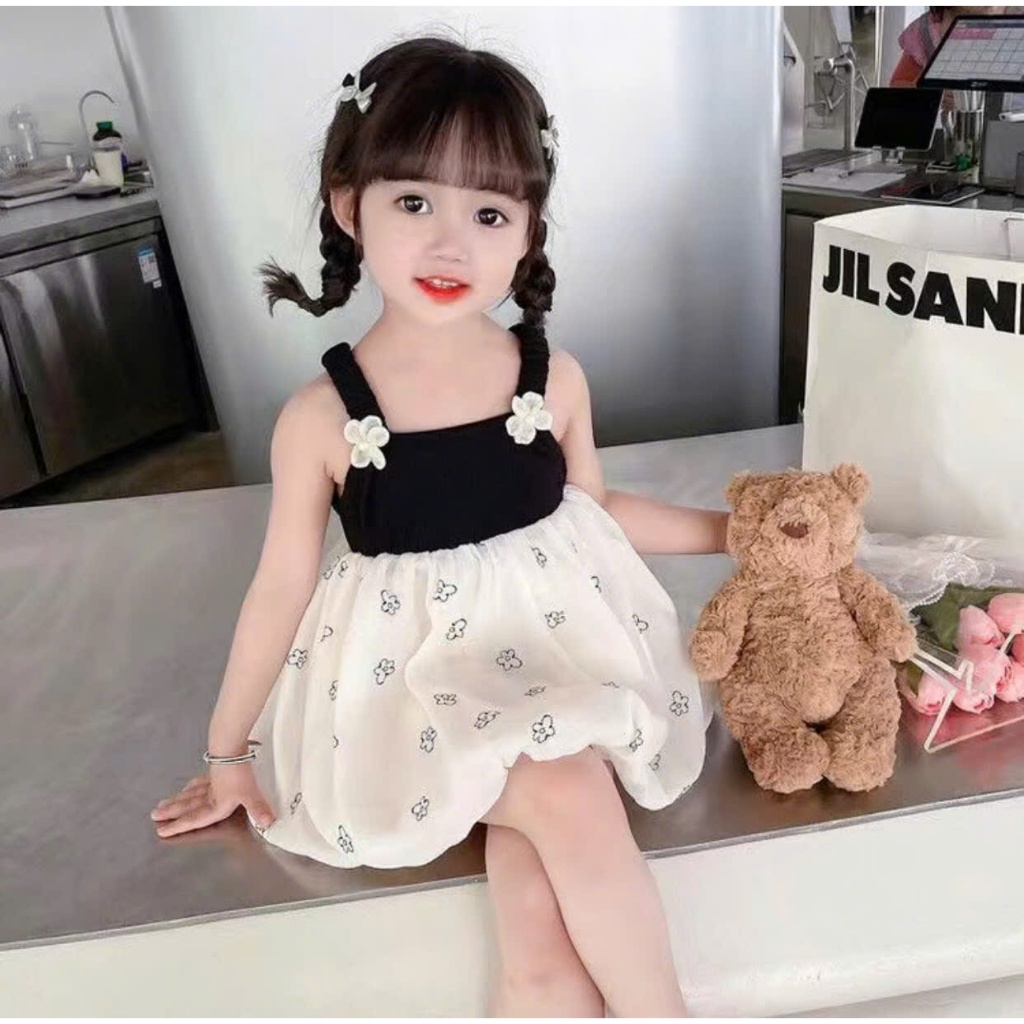 Đầm Công Chúa Hai Dây Dành Cho Bé Gái( từ 0-3 tuổi)