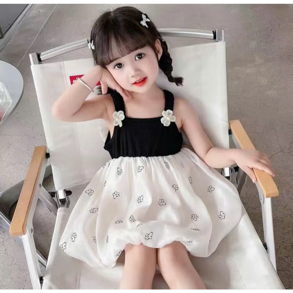 Đầm Công Chúa Hai Dây Dành Cho Bé Gái( từ 0-3 tuổi)