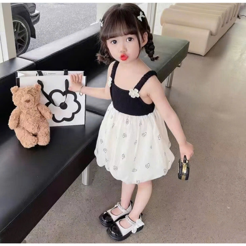 Đầm Công Chúa Hai Dây Dành Cho Bé Gái( từ 0-3 tuổi)