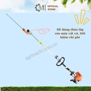Đầu cưa xích 12 inch gắn máy cắt cỏ trục 26mm/28mm – lắp nhanh, cắt khỏe, tiết kiệm_Agrimachi