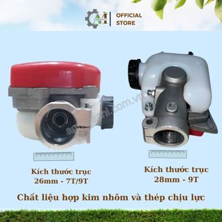 Đầu cưa xích 12 inch gắn máy cắt cỏ trục 26mm/28mm – lắp nhanh, cắt khỏe, tiết kiệm_Agrimachi