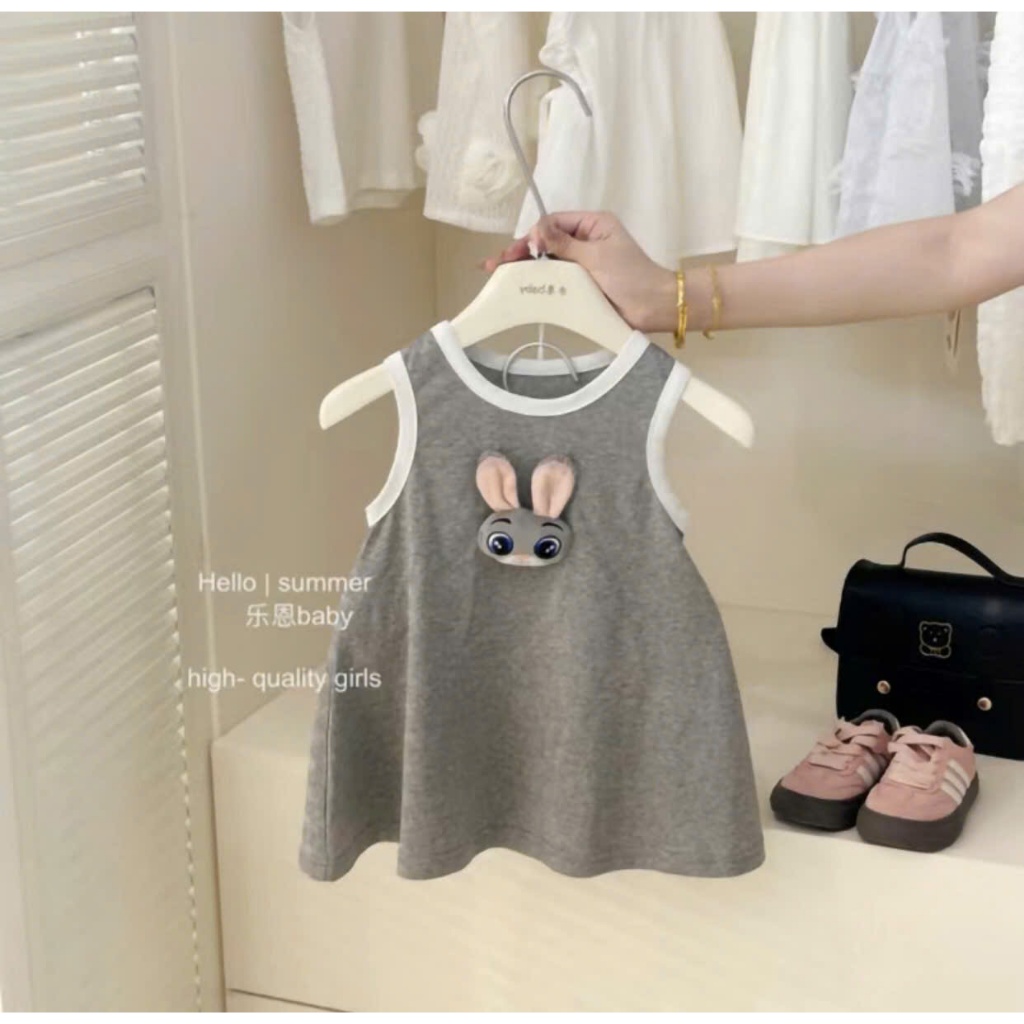 Váy Ba Lỗ Cho Bé Gái từ 8-20kg Chất Cotton Co Giãn Dành Cho Bé Từ 1-5 Tuổi