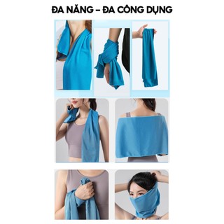 Khăn lạnh thể thao cao cấp giảm nhanh nhiệt độ nhanh khô dành tập gym chạy bộ leo núi thể thao ngoài trời