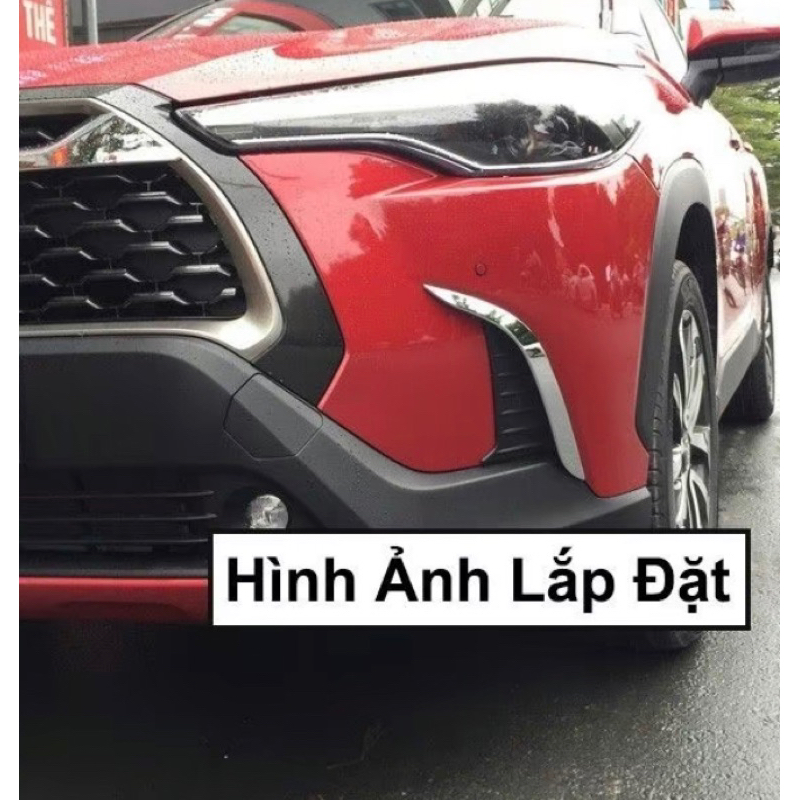 Ốp đèn gầm trước và sau xe Toyota Corolla cross 2020-2024 hàng cao cấp