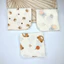Set 5-10 khăn sữa xô muslin 2 lớp và 4 lớp Vắt Sổ mềm mại siêu thấm hút cho bé sơ sinh, bé trai bé gái