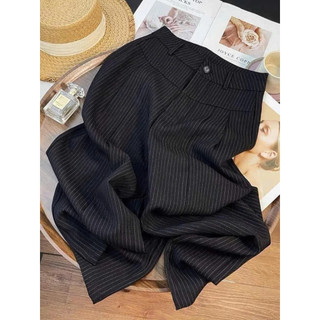 Quần Dài Nữ Ống Rộng, Quần Ống Rộng Nữ Sọc Dài ELEGANTE Boutique Dễ Mang Thời Trang Nữ Dạo Phố