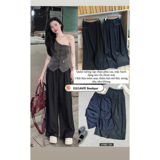 Quần Ống Rộng Cạp Khóa Chun Sau Hàng  Loại1 Chuẩn From ELEGANTE Boutique...