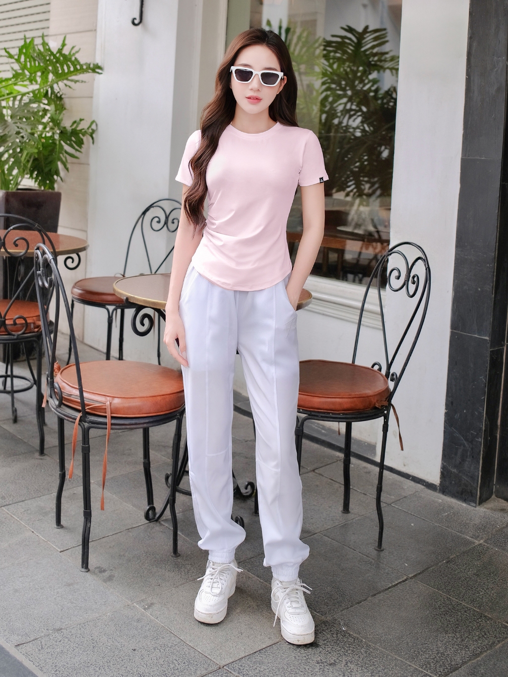 Ảnh Quần jogger thể thao nữ Fitme ống rộng hỗ trợ tập gym yoga chạy bộ cao cấp 4