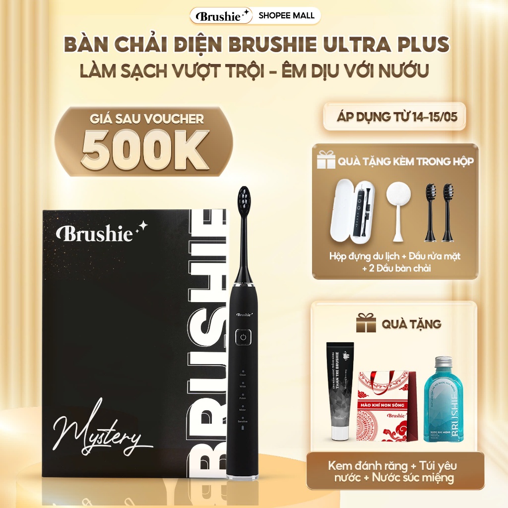 Đánh giá Bàn chải điện Brushie Ultra Plus 2025: Tích hợp Máy Rửa Mặt - Chăm sóc toàn diện