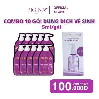 Combo 10 Gói gel DDVS Pigina 5ml không màu, không mùi hóa chất, không bọt