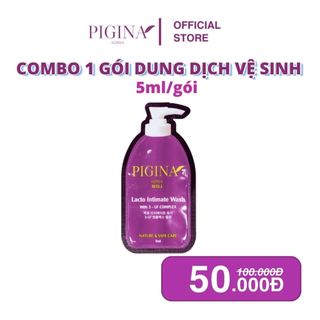 Gói gel Dung Dịch Vệ Sinh Pigina 5ml không màu, không mùi hóa chất, không bọt