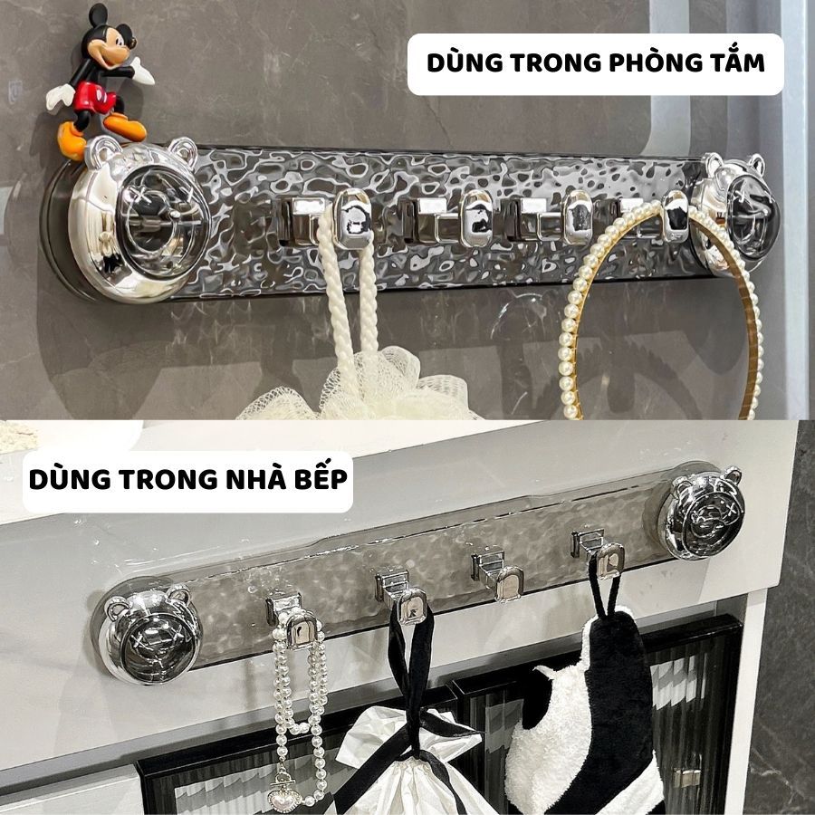 Móc Dán Tường Chân Không ENODA HOME, Thanh Móc Treo Hút Chân Không Treo Đồ Đa Năng MT006