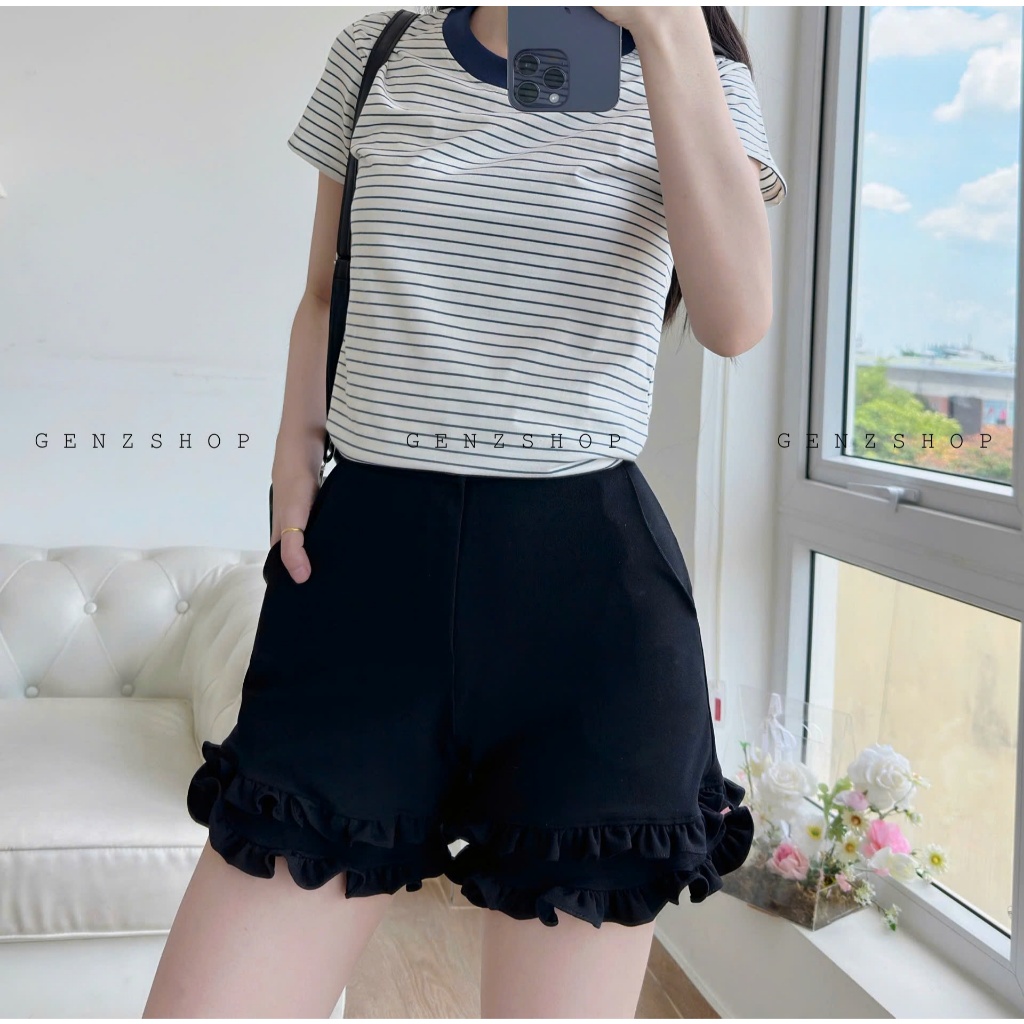QUẦN SHORT NHÚN BÈO NỮ TÍNH TRENDING 2025