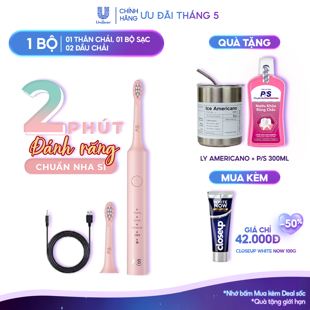Ảnh Bộ bàn Chải Điện P/S Sonic Expert Chuyên Gia Sóng Âm - Công Nghệ Sóng Âm, Chải Sạch Mảng Bám Tới 8X 1