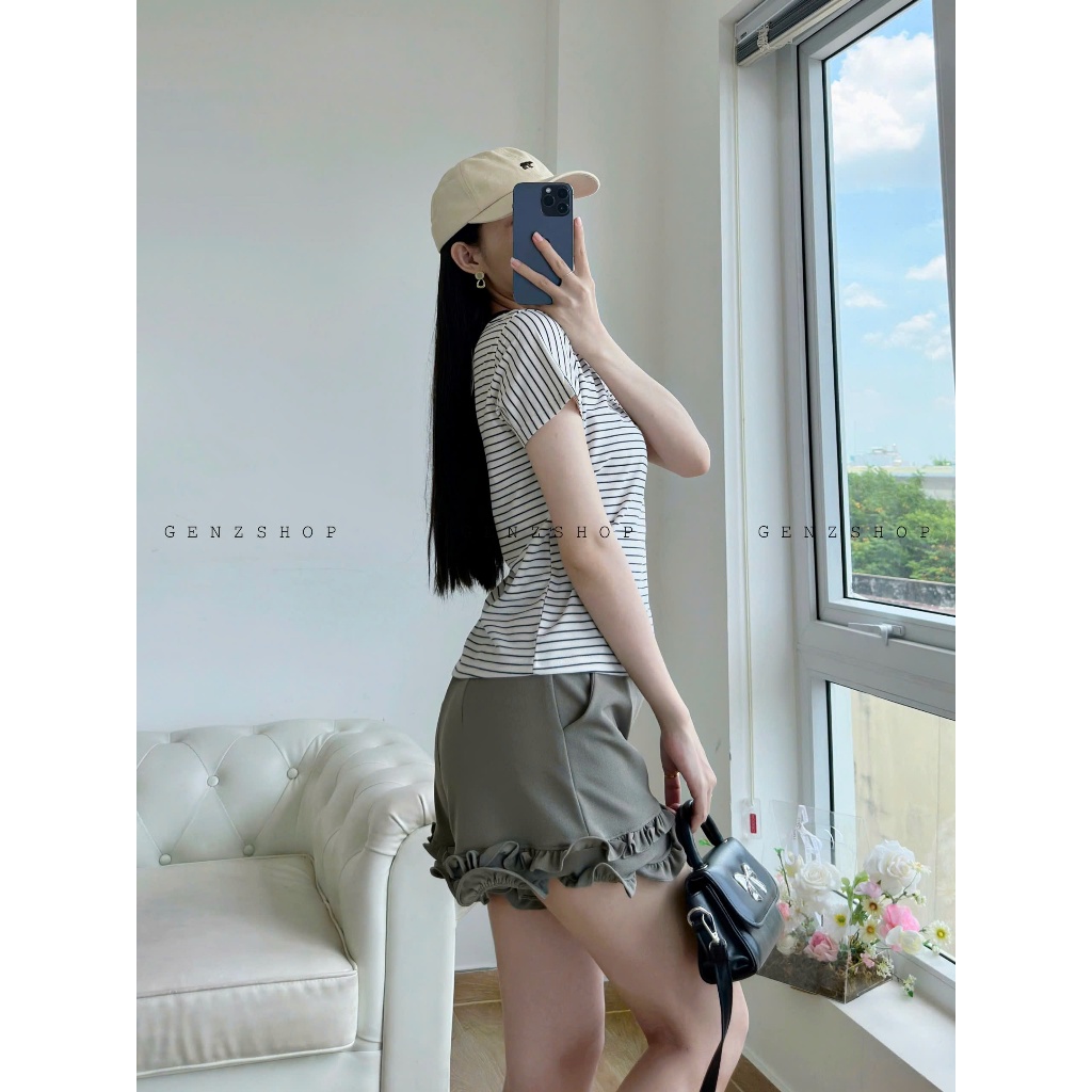QUẦN SHORT NHÚN BÈO NỮ TÍNH TRENDING 2025