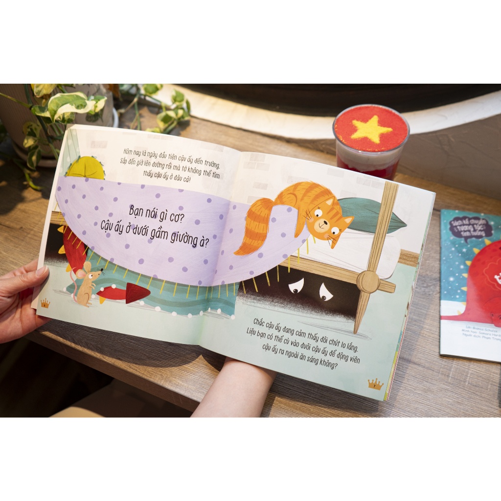 Ảnh Sách - Sách kể chuyện tương tác tình huống – Truyện kể về Rồng con - Đinh Tị Books 1