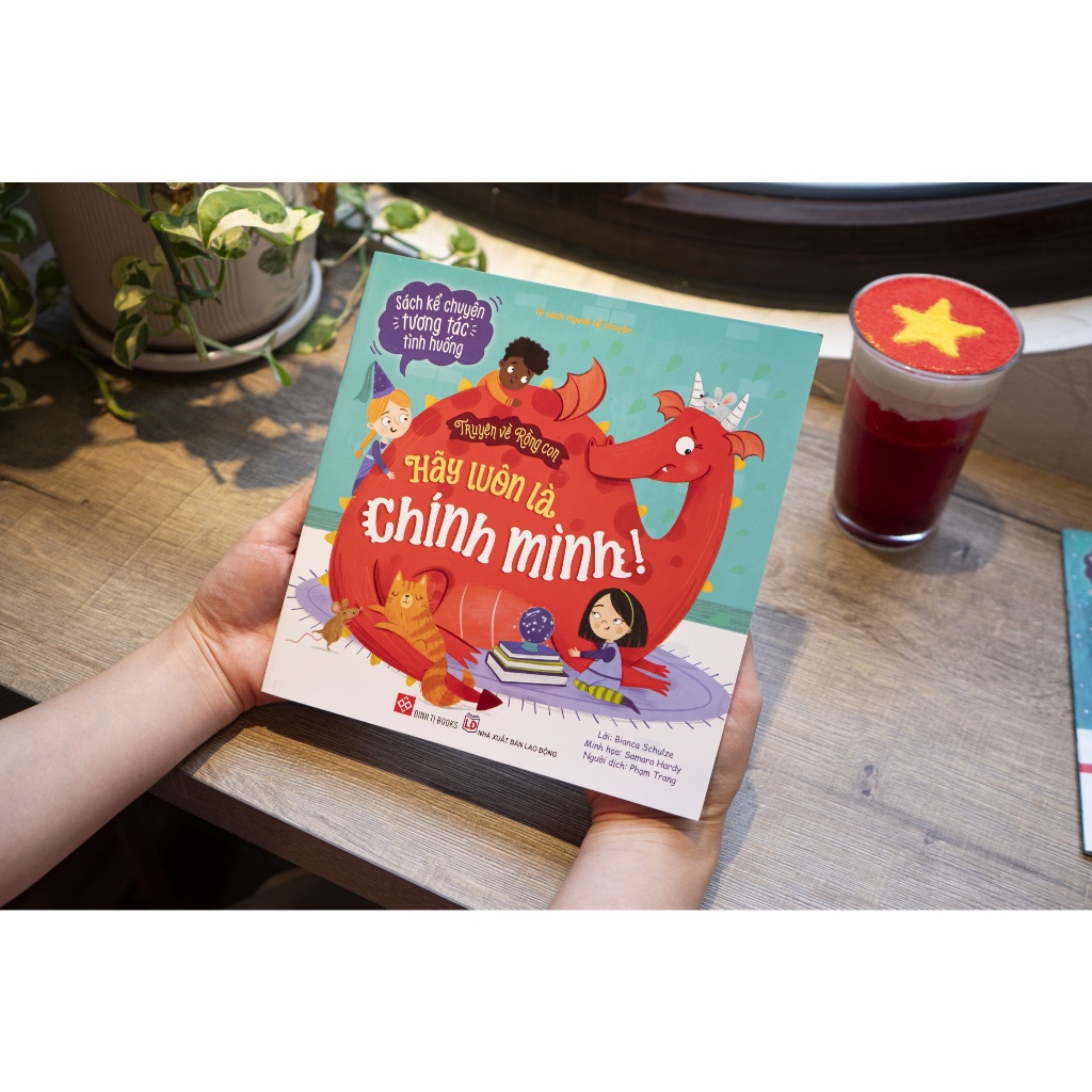 Ảnh Sách - Sách kể chuyện tương tác tình huống – Truyện kể về Rồng con - Đinh Tị Books 4