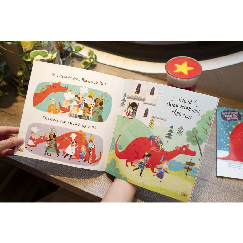 Ảnh Sách - Sách kể chuyện tương tác tình huống – Truyện kể về Rồng con - Đinh Tị Books 2